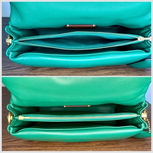 Coach Pillow Tabby Shoulder Bag 26 in Green - Picture 8 of 11